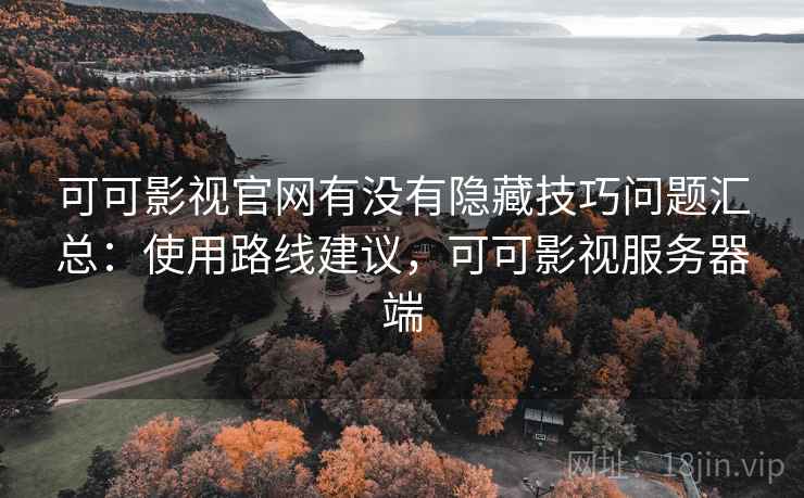 可可影视官网有没有隐藏技巧问题汇总：使用路线建议，可可影视服务器端